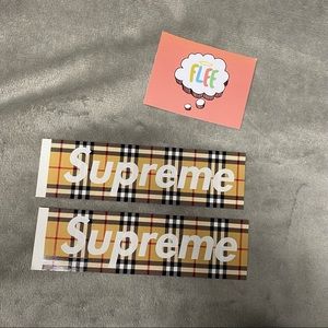 Supreme x Burberry Bogo sticker